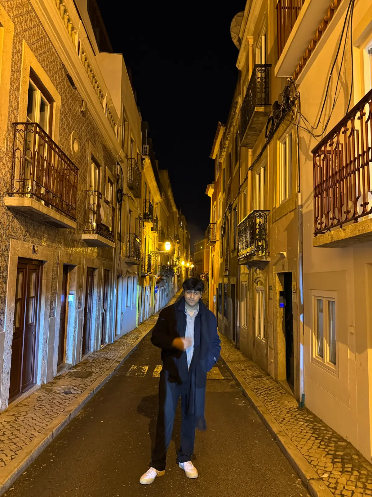Night street in Lisbon